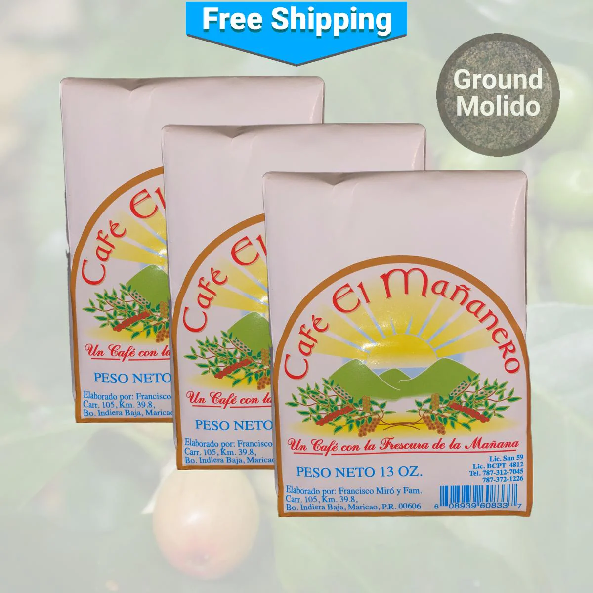 Café El Mañanero Ground Coffee Paper Bag - Image 3