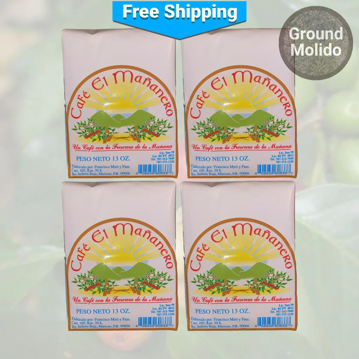 Café El Mañanero Ground Coffee Paper Bag - Image 4