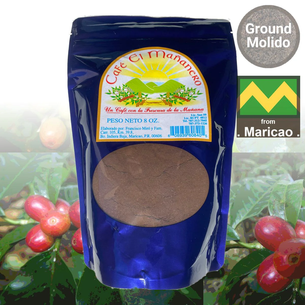 Café El Mañanero Ground Coffee Blue Bag - Image 3